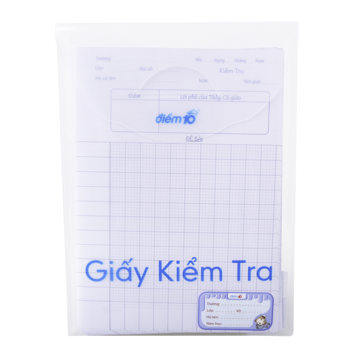 Giấy kiểm tra TP-GKT03 5 ô ly vuông