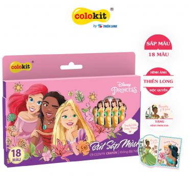 Bút sáp 18 màu Colokit Disney Princess CR-C029/PR