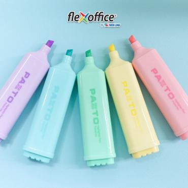 Bút dạ quang màu Pastel Thiên Long Flexoffice Pazto FO-HL009/VN