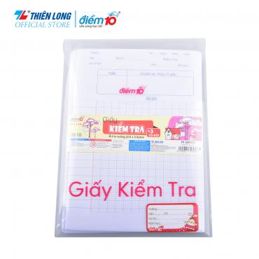 Túi 20 tờ đôi giấy kiểm tra 100gsm Thiên Long TP-GKT012 4 ôly vuông